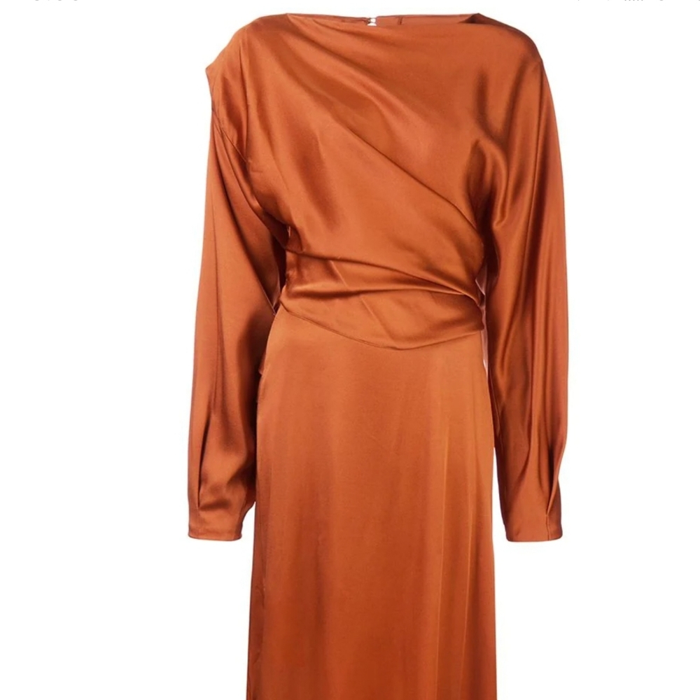 Oscar de la renta silk crepe dress - Picture 6 of 8